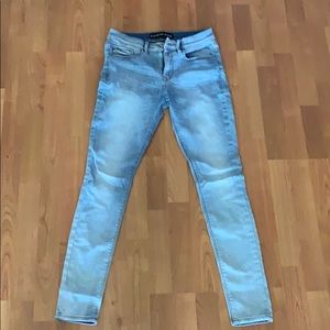 Express mid rise jean legging size 4 reg